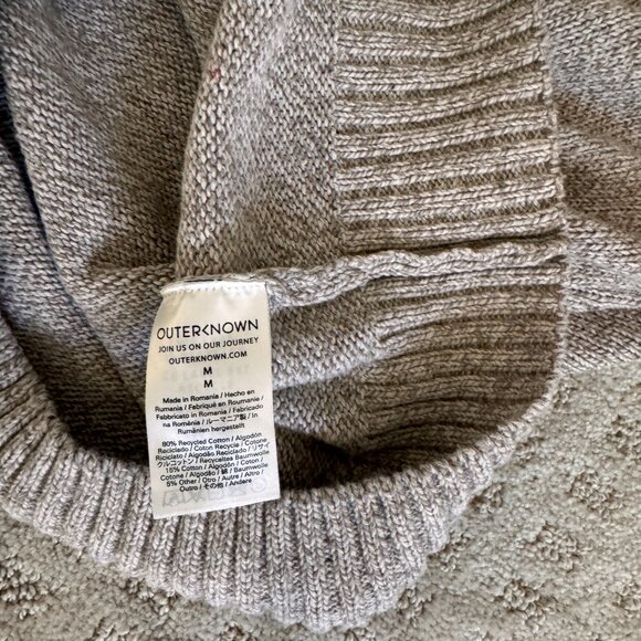 Outerknown Men’s Hemisphere Sweater - Oatmeal - Picture 3 of 6